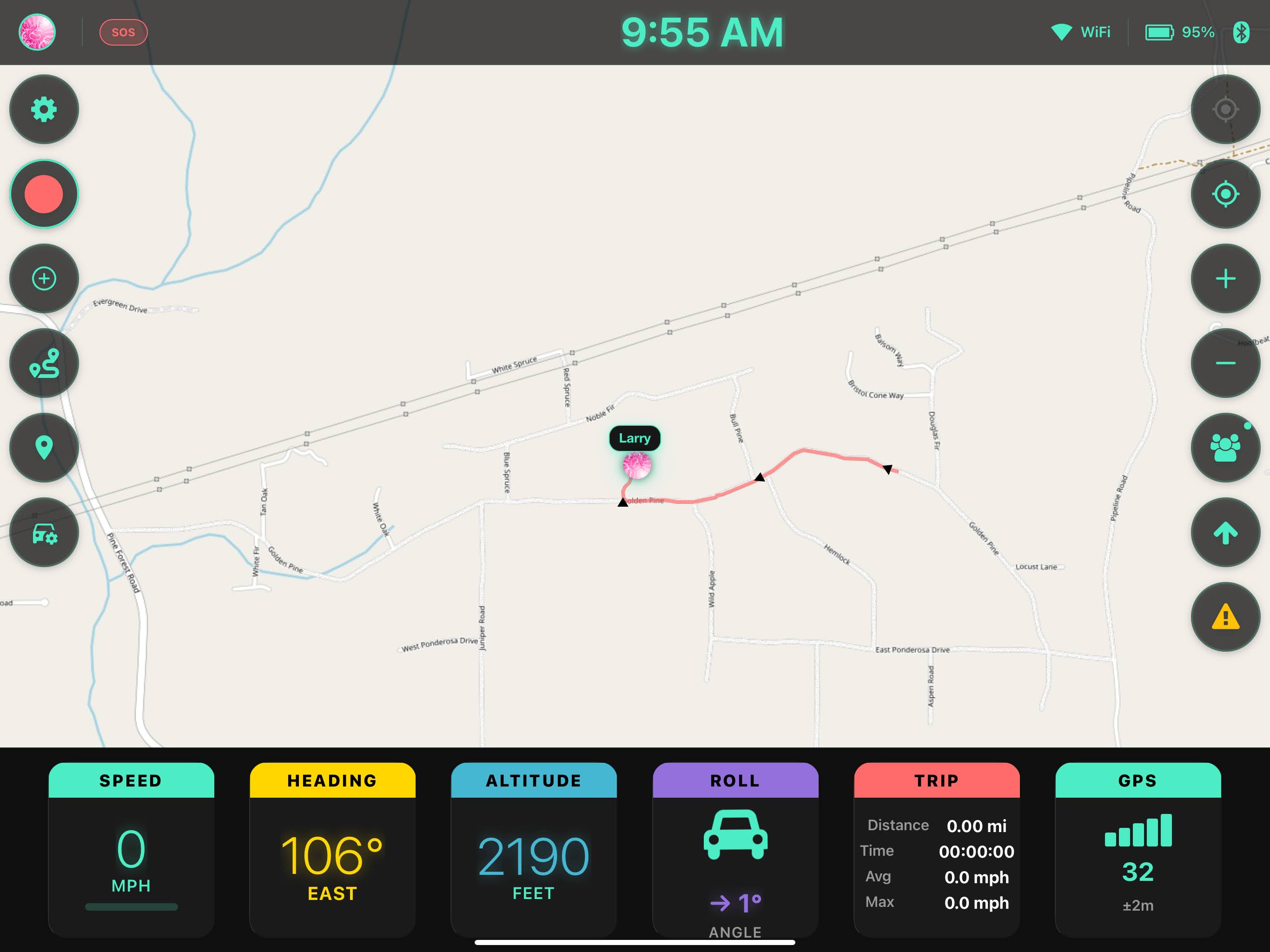 TrailsXS App Interface